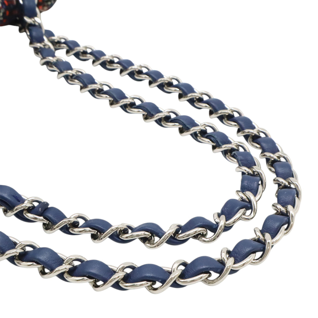 Chanel CC Tweed Print Nylon Simple rabat