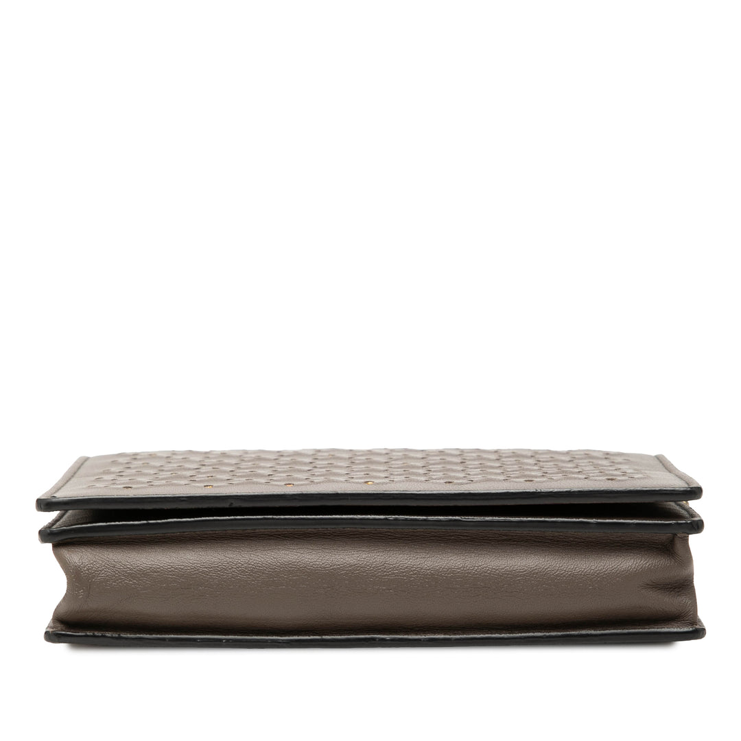 Bottega Veneta clouté Catena Wallet on Chain nappa Marron – vue 3 – GABY PARIS
