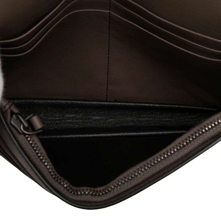 Bottega Veneta clouté Catena Wallet on Chain nappa Marron – vue 4 – GABY PARIS