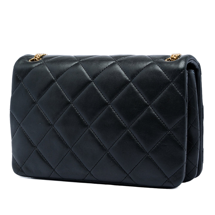 Chanel Small Matelassé Cuir d’agneau On And On Chain à rabat