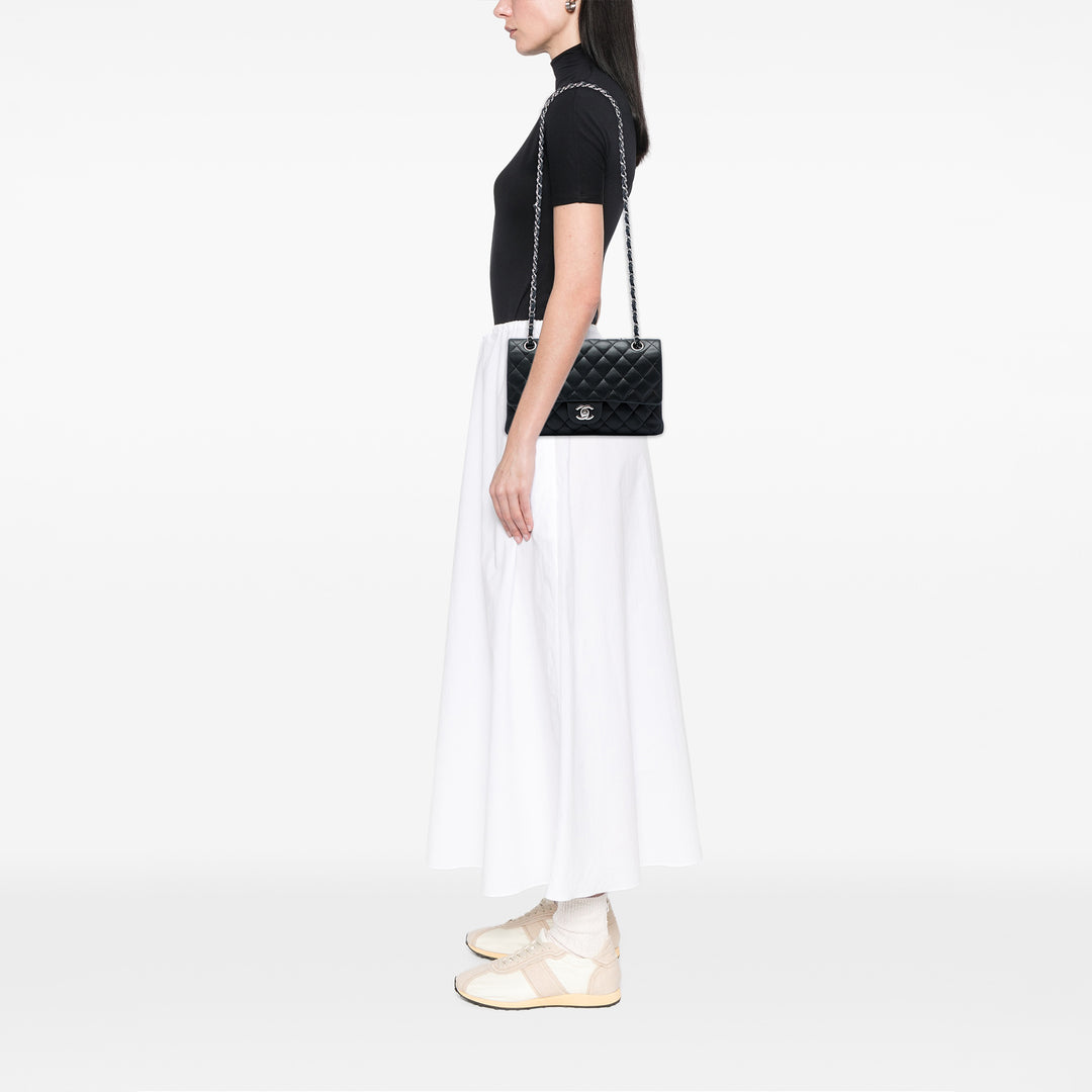 Chanel Medium Classic Cuir d'agneau Double rabat