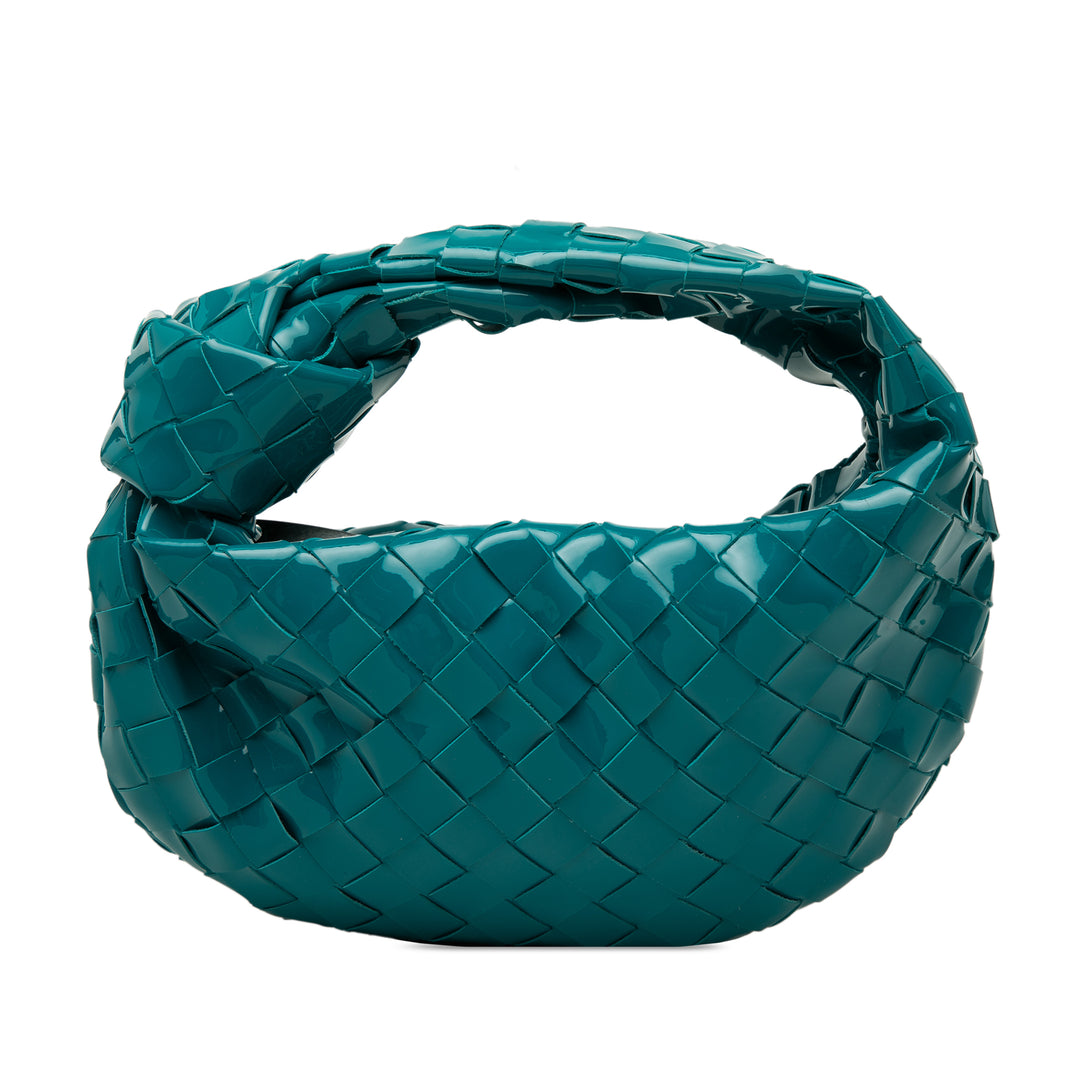 Bottega Veneta Mini Cuir verni Intrecciato Jodie