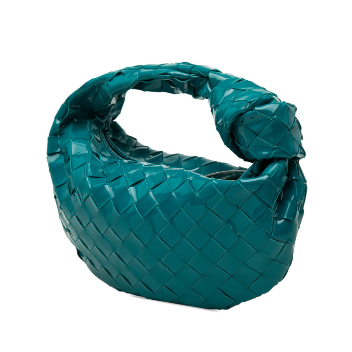 Bottega Veneta Mini Cuir verni Intrecciato Jodie
