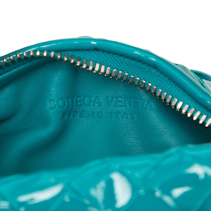 Bottega Veneta Mini Cuir verni Intrecciato Jodie