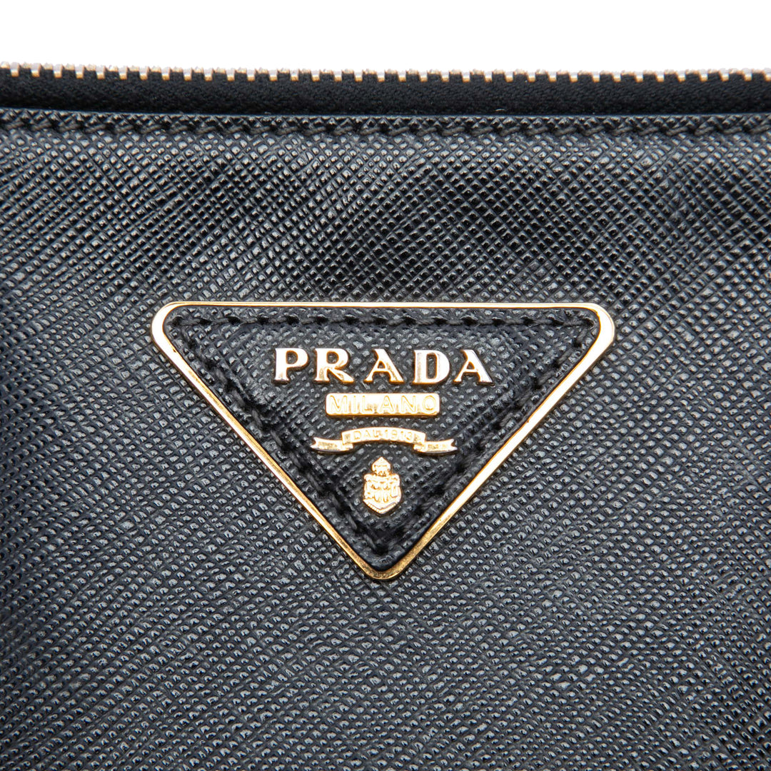 Lux Galleria Double Zippé Cabas Très grand Saffiano Noir