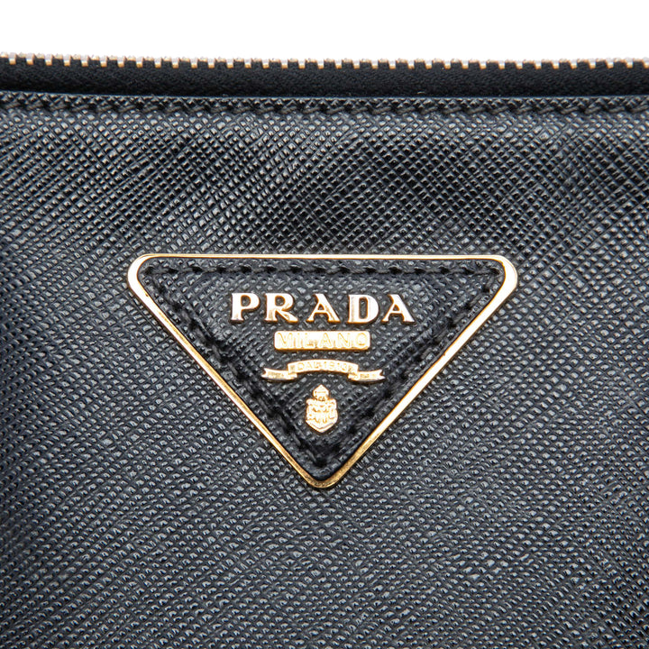 Lux Galleria Double Zippé Cabas Très grand Saffiano Noir