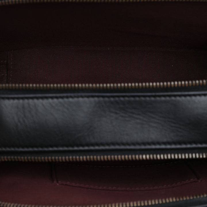 Matelassé Coco Boy Sac caméra Petit Cuir d'agneau Noir