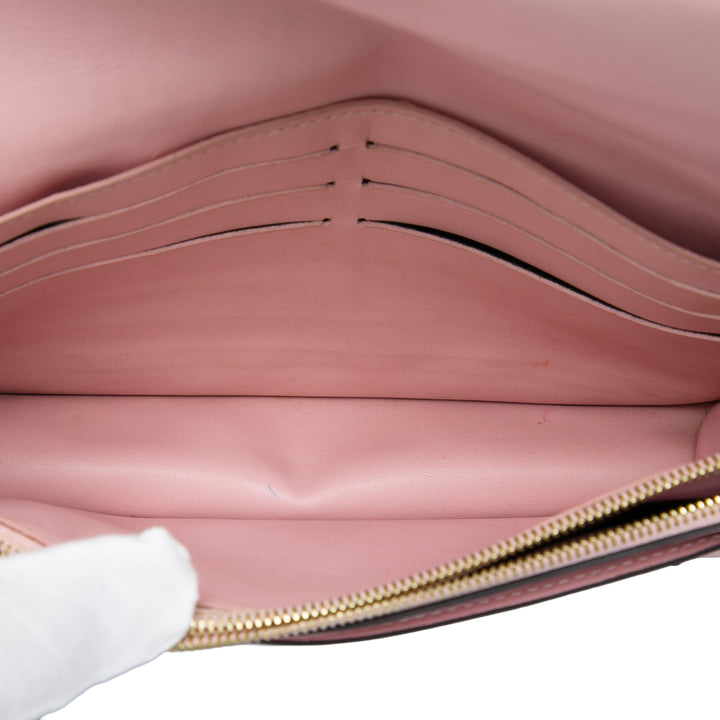 Flore Wallet on Chain Monogram Marron