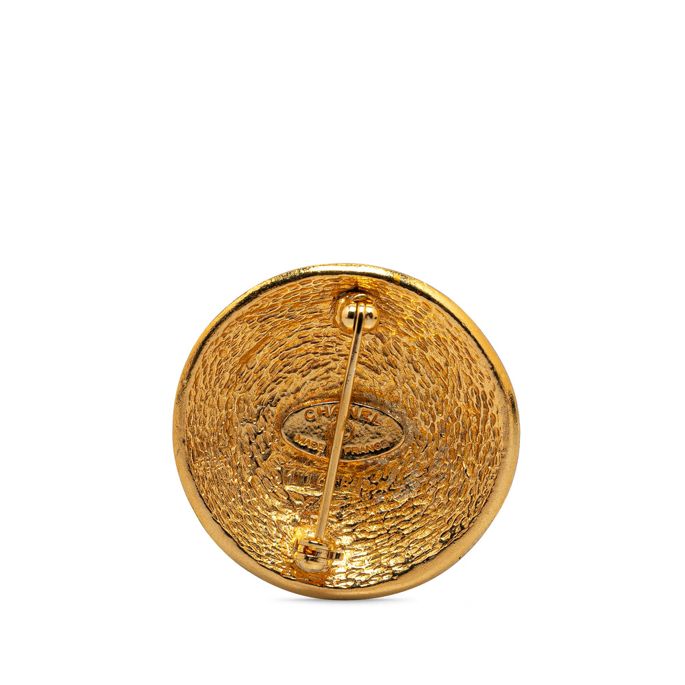 Gold Plated 31 Rue Cambon Brooch Gold - Gaby Paris