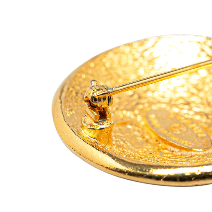 Gold Plated 31 Rue Cambon Brooch Gold - Gaby Paris