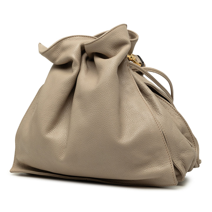 LOEWE Flamenco Pompon 30 Cuir nappa