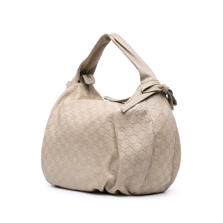 Gucci Guccissima Hysteria Crest Hobo