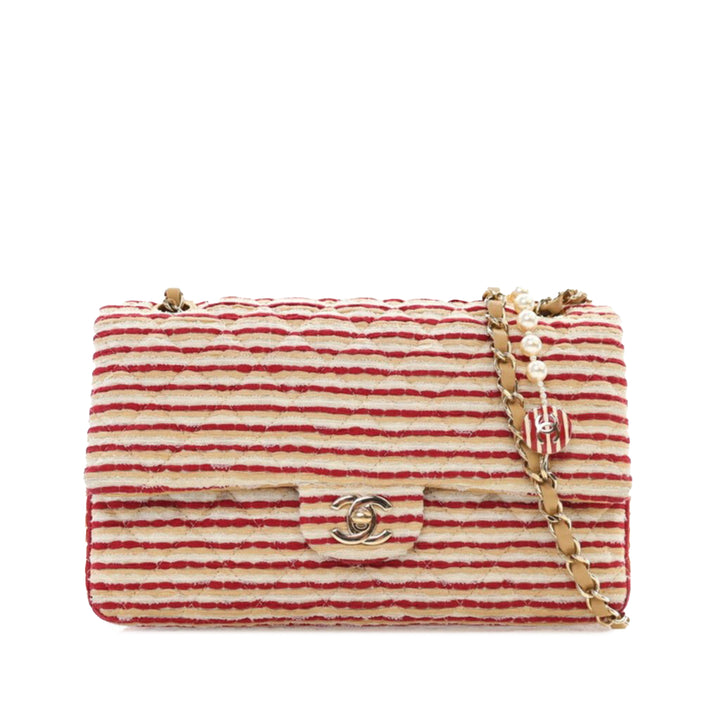 Medium Classic Jersey Coco Sailor Double Flap Red - Gaby Paris