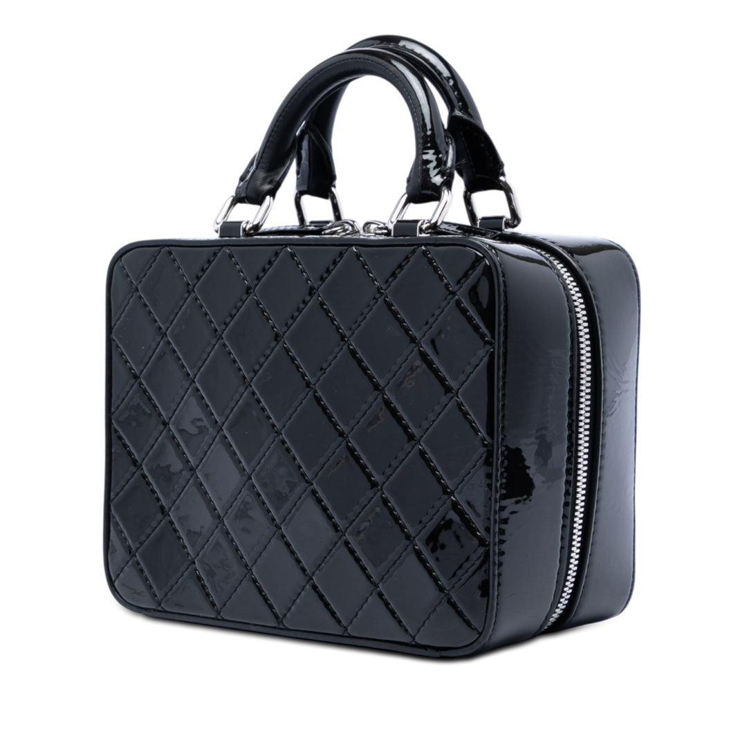 Chanel Small CC Matelassé Cuir verni Travel Kit Vanity