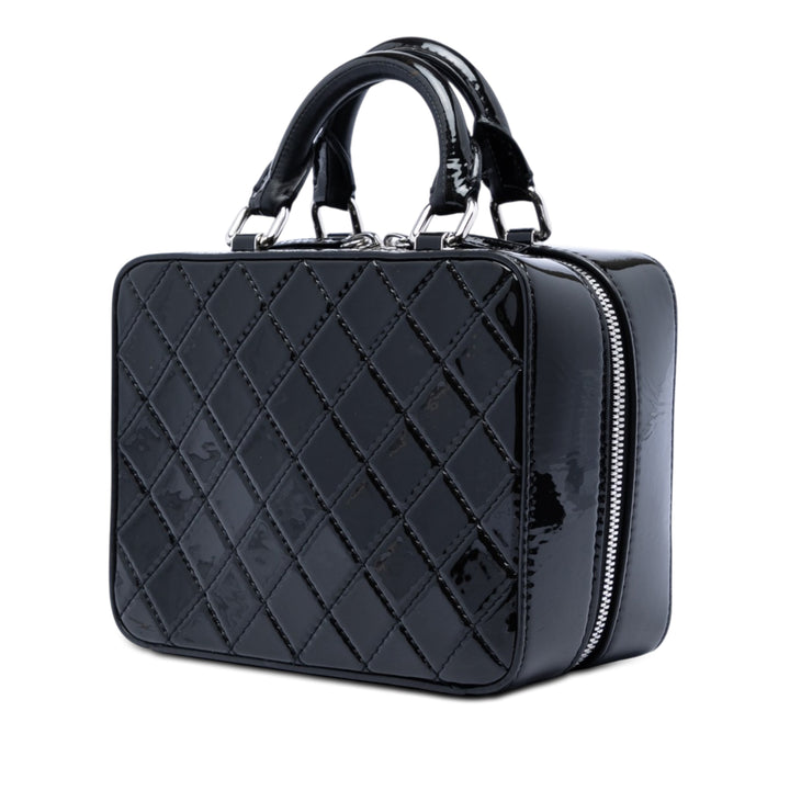 Chanel Small CC Matelassé Cuir verni Travel Kit Vanity