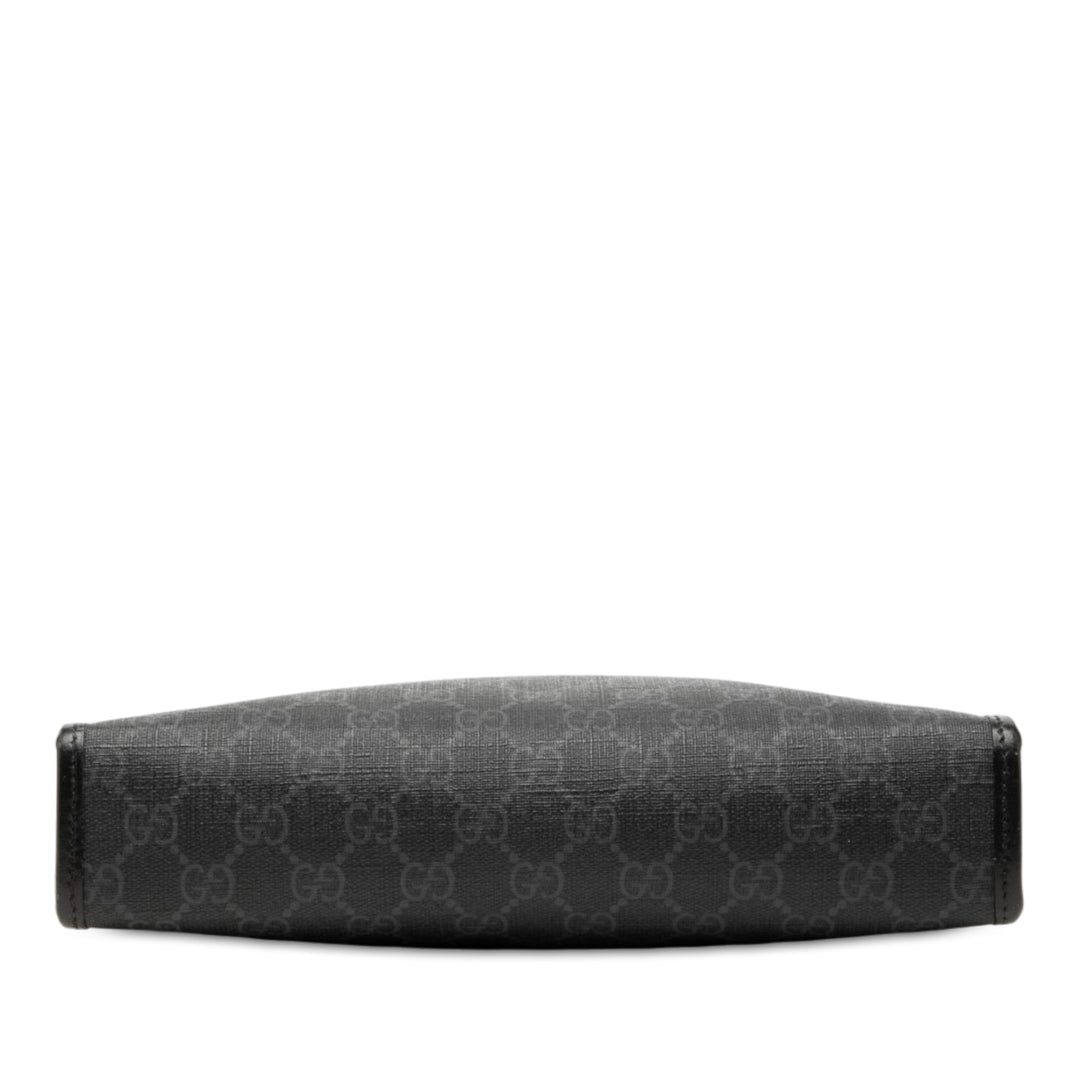 Retro Interlocking G Pochette GG Supreme Noir