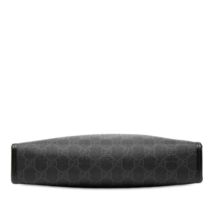 Retro Interlocking G Pochette GG Supreme Noir