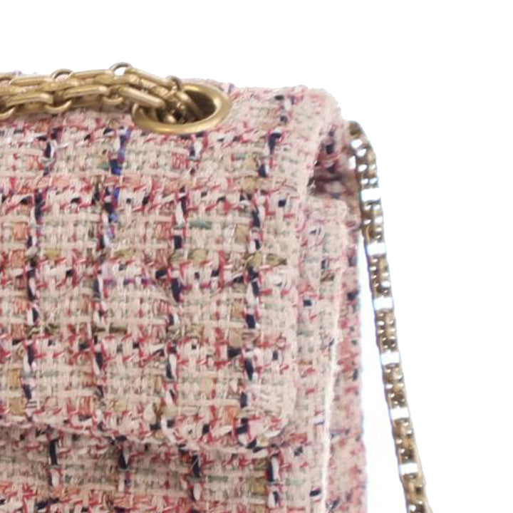 Mini Reissue 2.55 Tweed Single Flap 224 Pink - Gaby Paris
