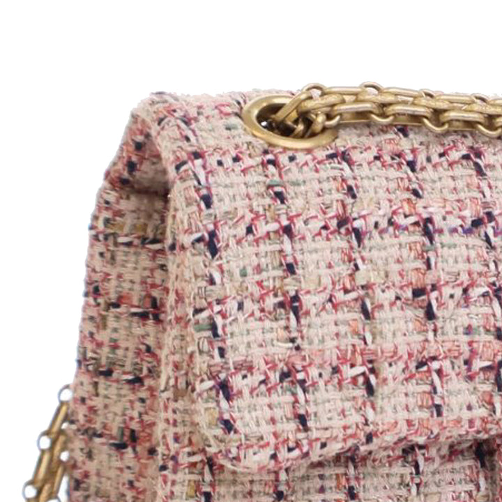 Mini Reissue 2.55 Tweed Single Flap 224 Pink - Gaby Paris