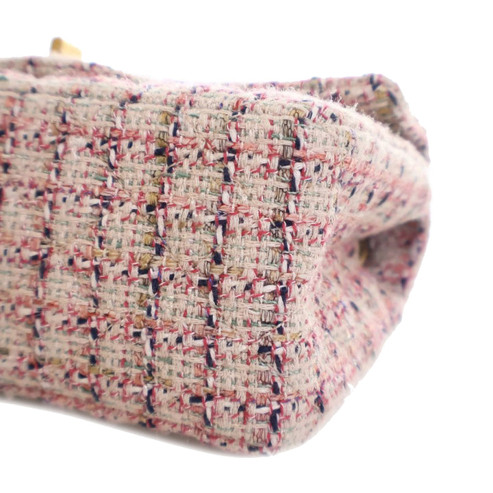 Mini Reissue 2.55 Tweed Single Flap 224 Pink - Gaby Paris