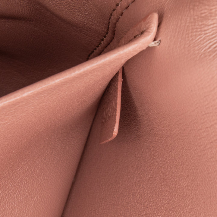 Teen Shiny Calfskin Triomphe Crossbody Brown - Gaby Paris