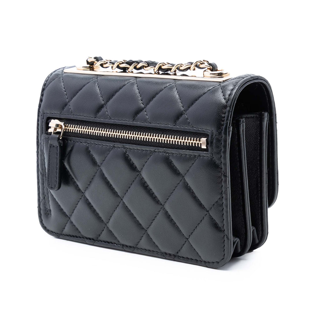 Chanel Mini Cuir d’agneau Trendy CC Wallet On Chain