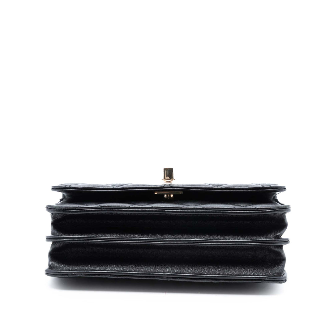 Chanel Mini Cuir d’agneau Trendy CC Wallet On Chain