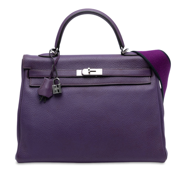 Hermès Togo Kelly II Retourne 35 Violet