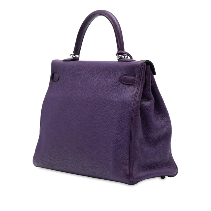 Hermès Togo Kelly II Retourne 35 Violet