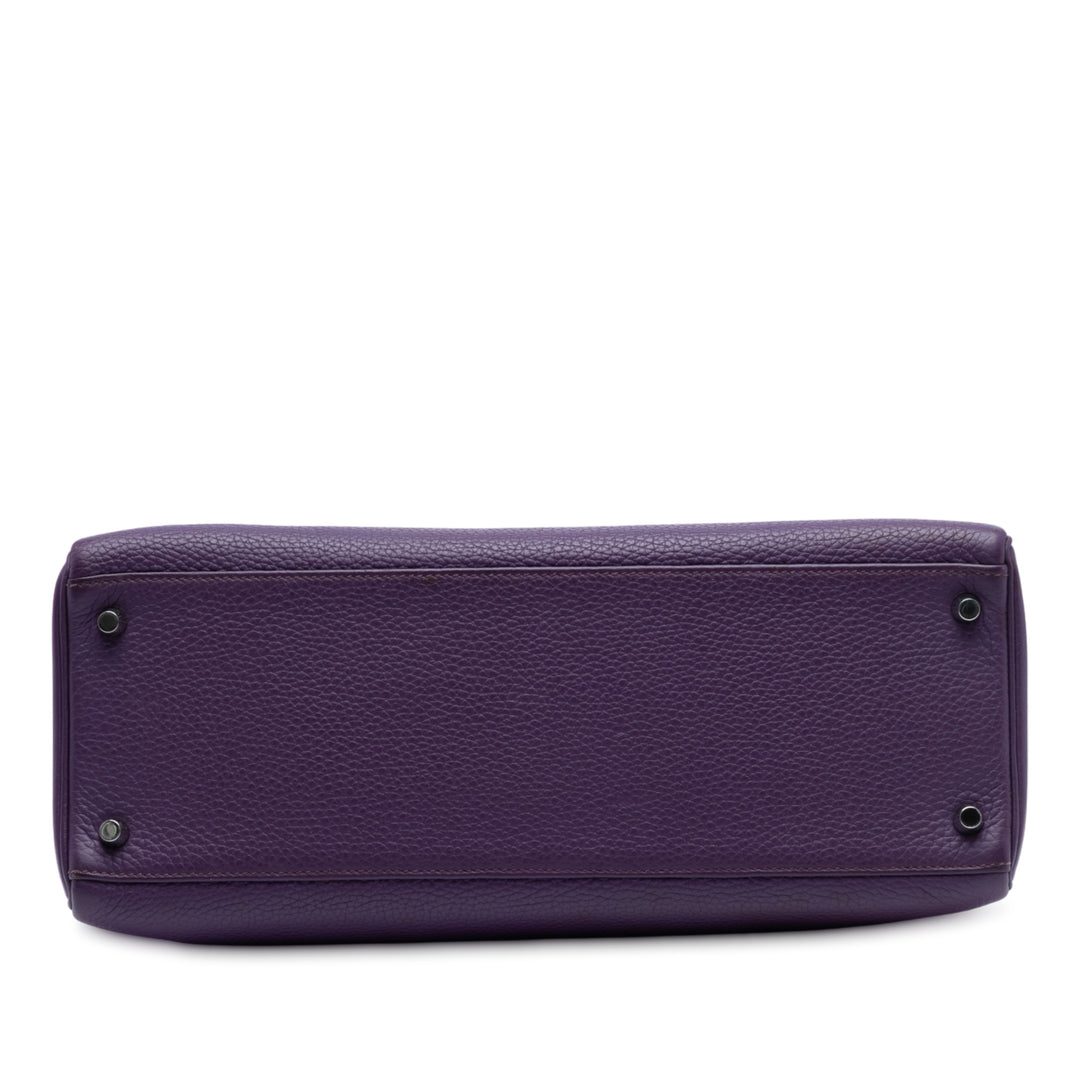 Hermès Togo Kelly II Retourne 35 Violet