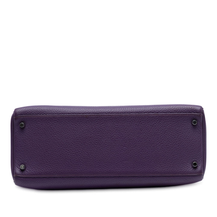 Hermès Togo Kelly II Retourne 35 Violet