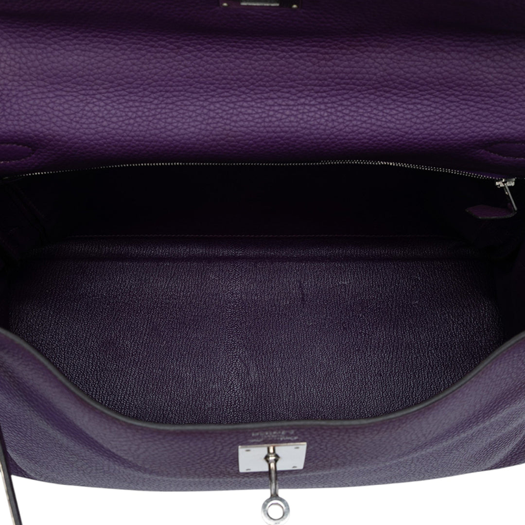 Hermès Togo Kelly II Retourne 35 Violet
