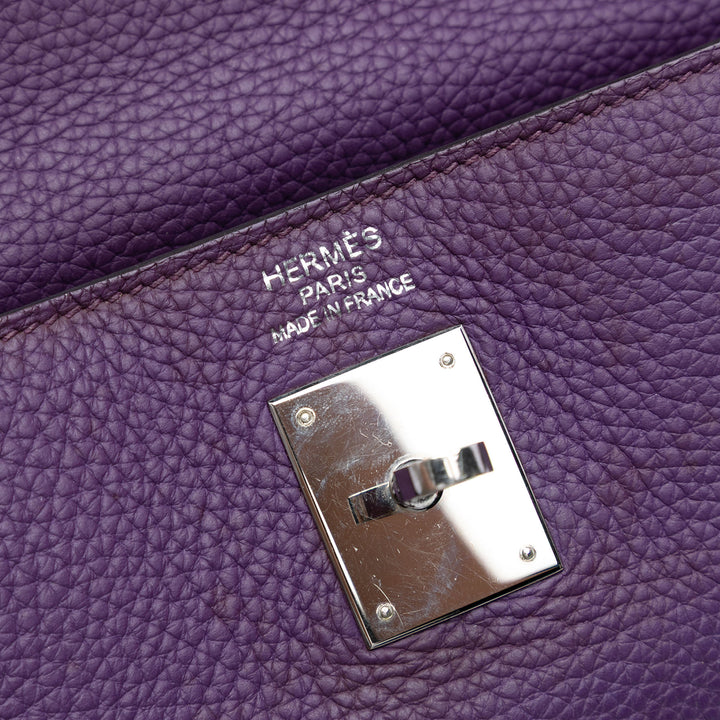Hermès Togo Kelly II Retourne 35 Violet