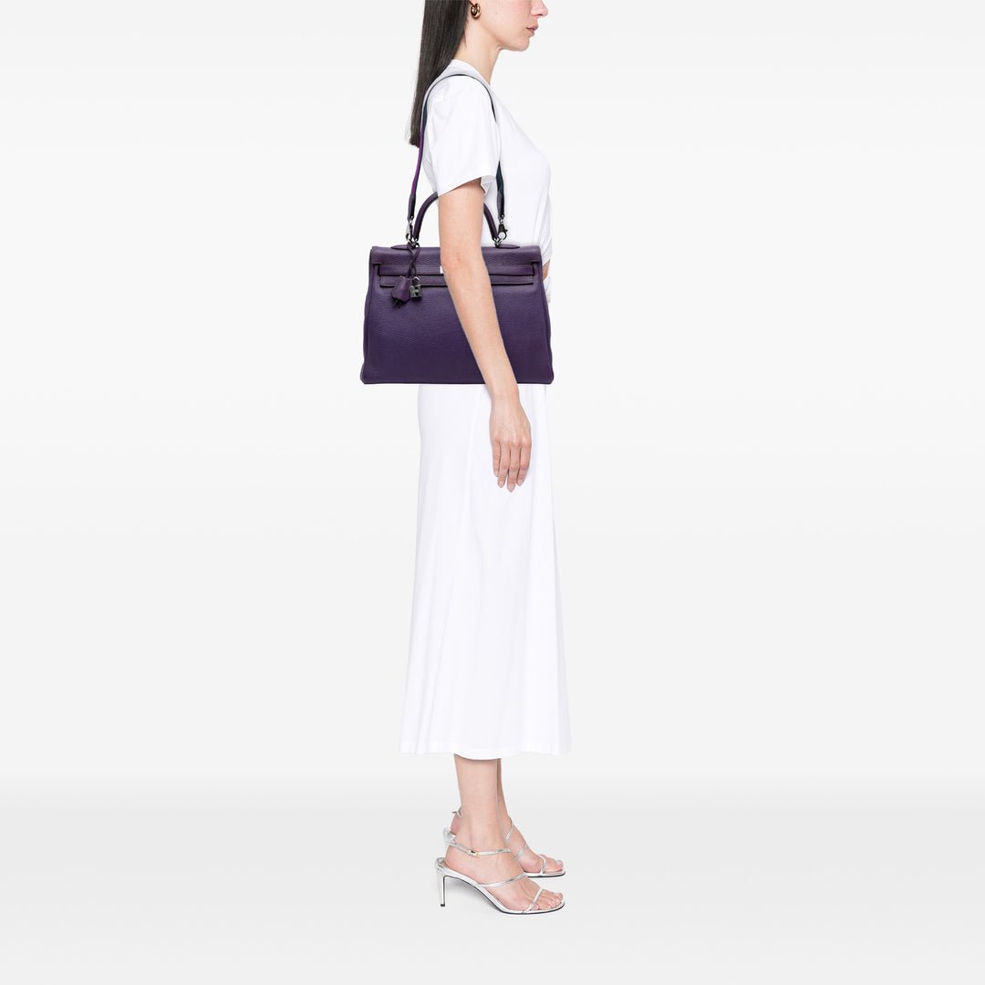 Hermès Togo Kelly II Retourne 35 Violet
