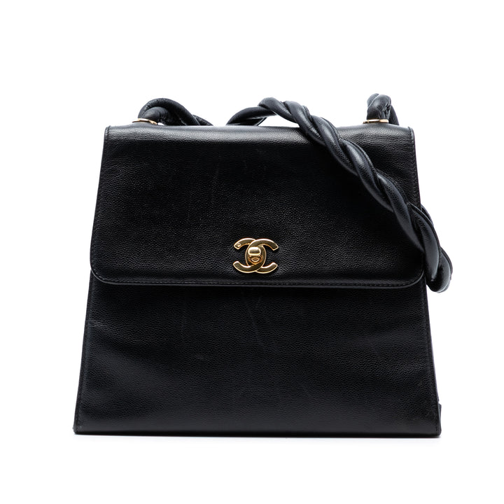 Chanel CC Caviar Twisted Strap Sac bandoulière