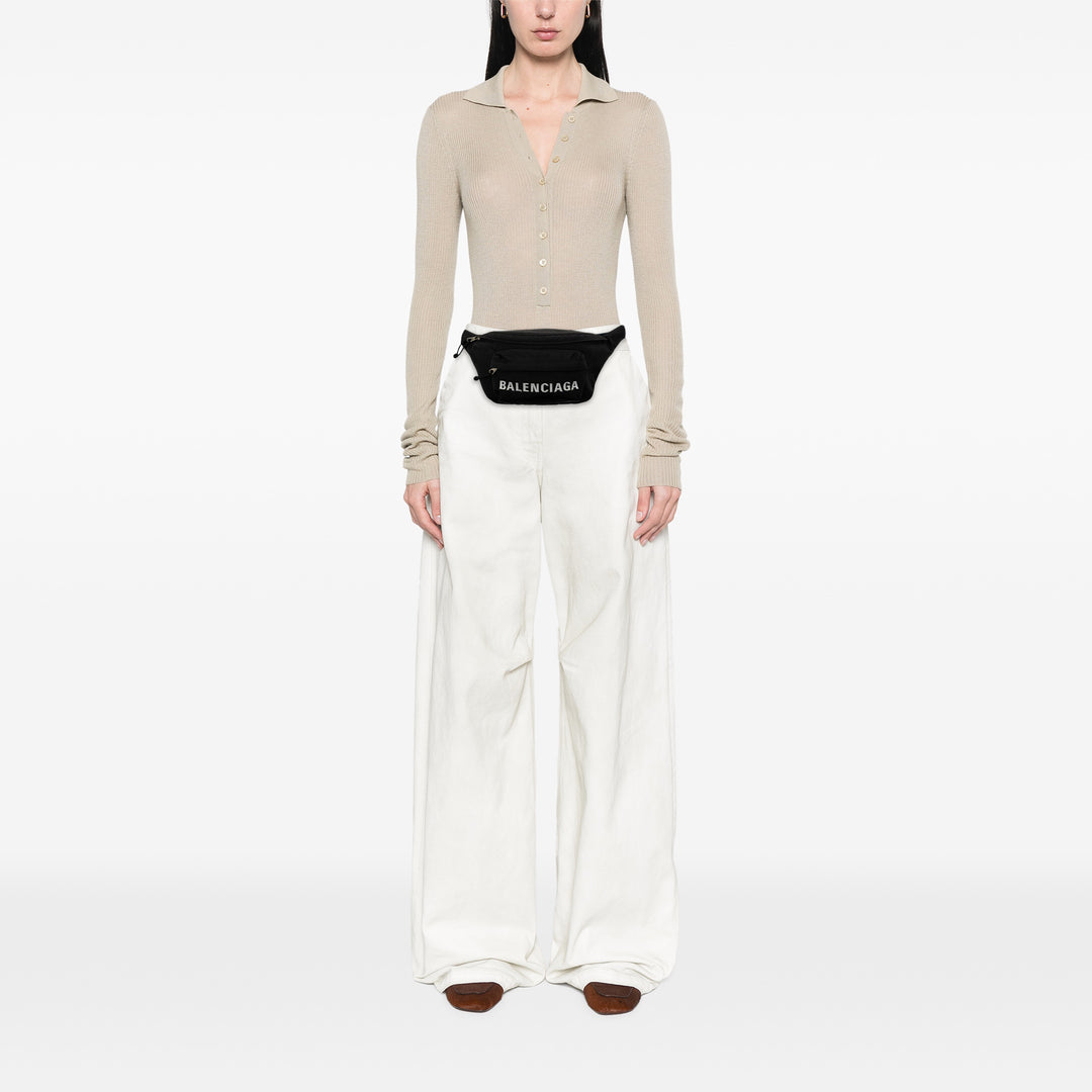 Balenciaga Small Nylon Logo Wheel Sac ceinture