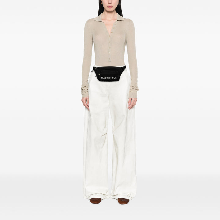 Balenciaga Small Nylon Logo Wheel Sac ceinture