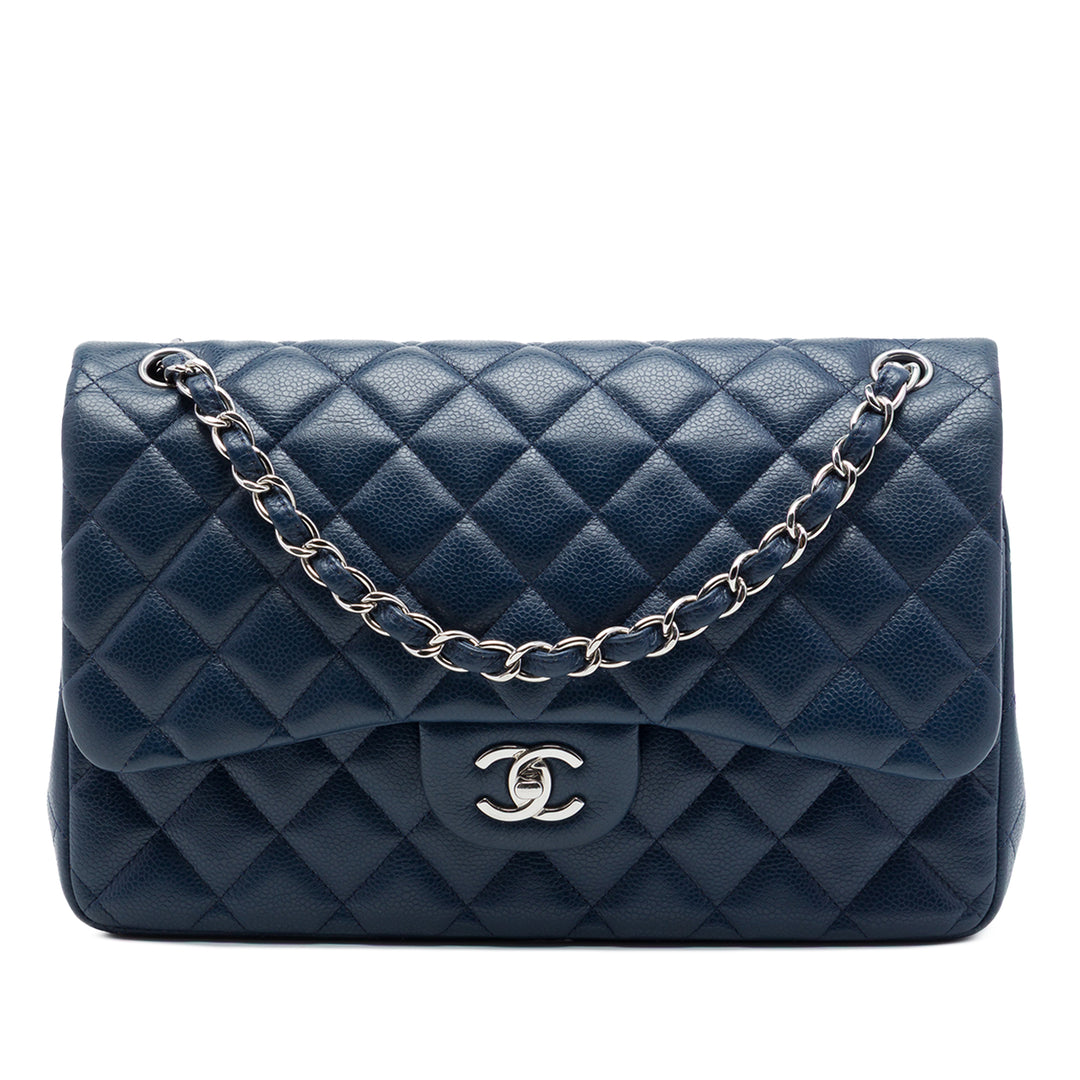 Chanel Jumbo Classic Caviar Double rabat