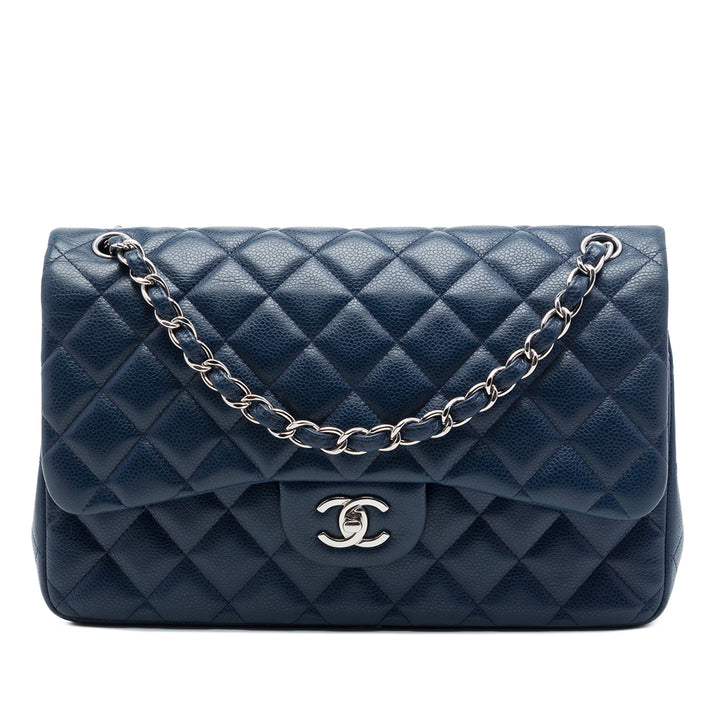 Chanel Jumbo Classic Caviar Double rabat