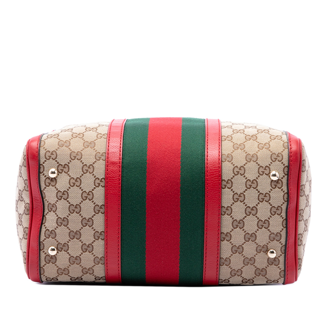 Gucci Sac à main GG Web Joy Boston Moyen Rouge – vue 3 – GABY PARIS