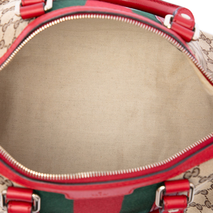Gucci Sac à main GG Web Joy Boston Moyen Rouge – vue 4 – GABY PARIS