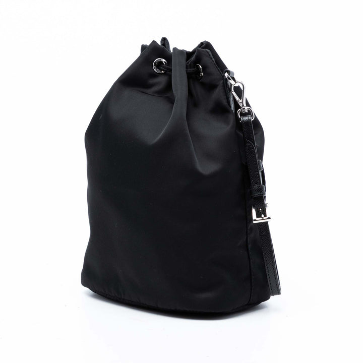 Prada Re Nylon Drawstring Pochette