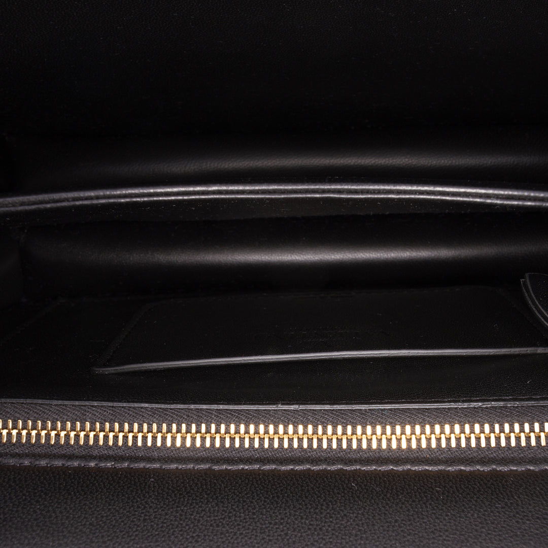 Valentino Small brillant Cuir de veau VLogo Vain Sac porté croisé