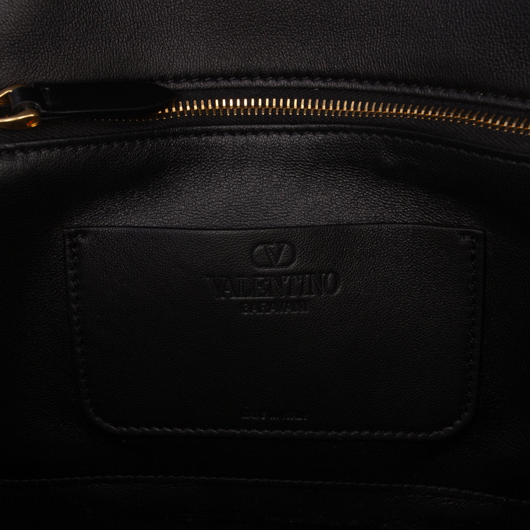 Valentino Small brillant Cuir de veau VLogo Vain Sac porté croisé