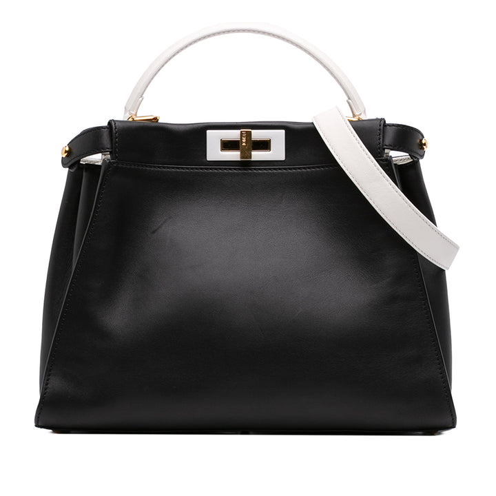 Fendi Medium Bicolor Cuir Peekaboo ISeeU Sac