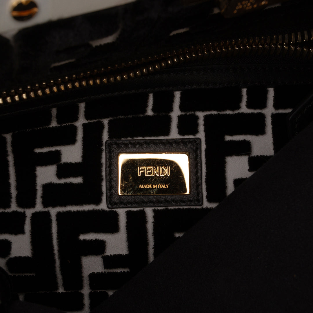 Fendi Medium Bicolor Cuir Peekaboo ISeeU Sac