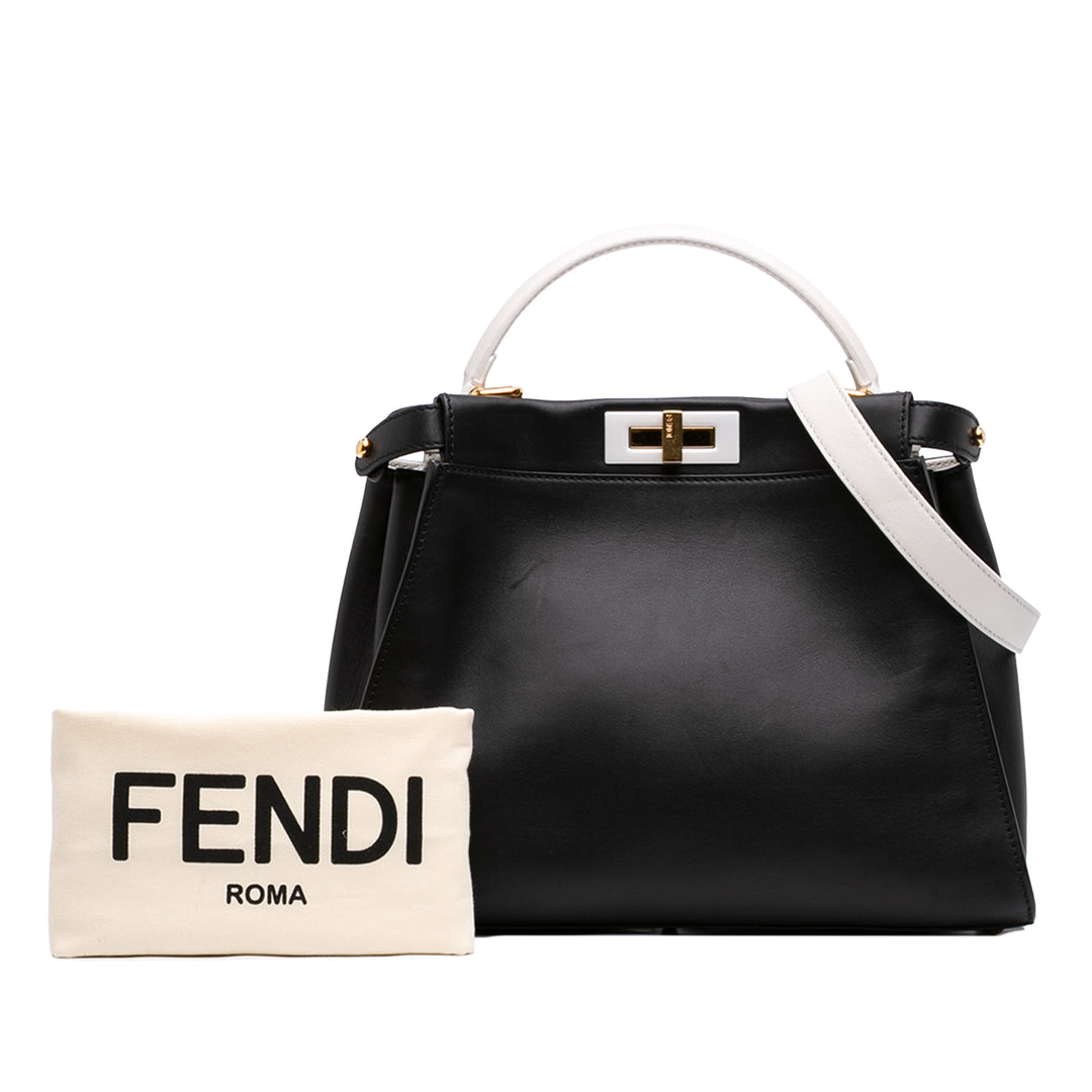 Fendi Medium Bicolor Cuir Peekaboo ISeeU Sac