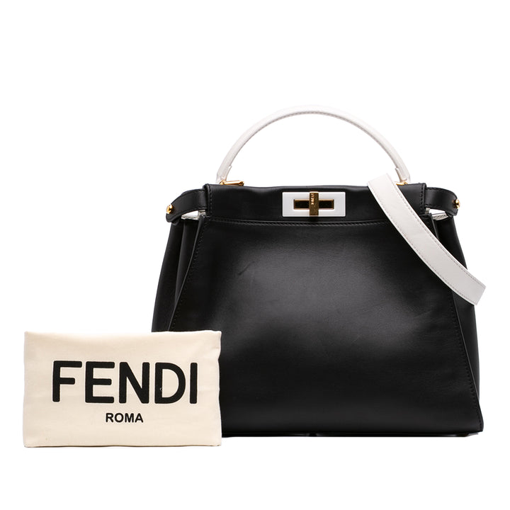 Fendi Medium Bicolor Cuir Peekaboo ISeeU Sac