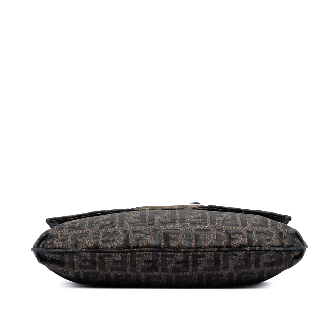 Fendi Large Zucca Toile Mia à rabat Sac bandoulière