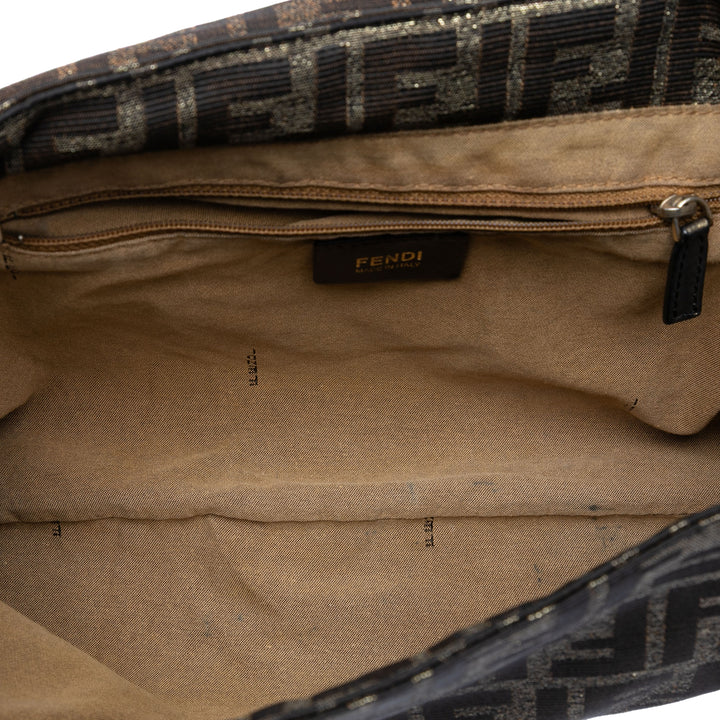 Fendi Large Zucca Toile Mia à rabat Sac bandoulière